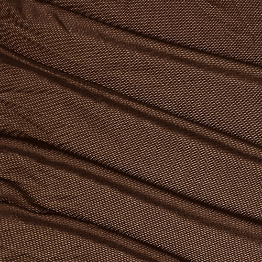 Brown Mesh Fabric by The Yard 4-Way Stretch, 60 Wide (5 Yard)