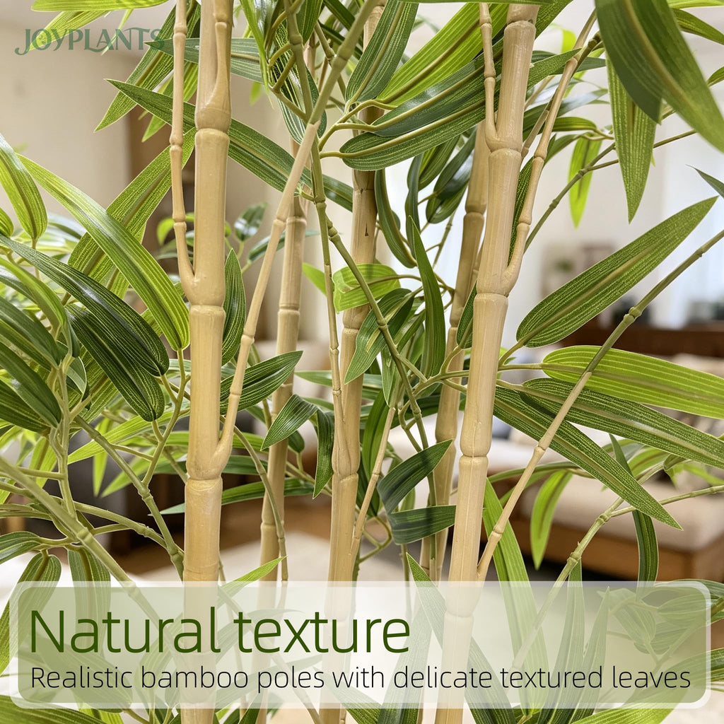 Bamboo Tree Artificial 5FT Fake Tree in Black Pot Decor