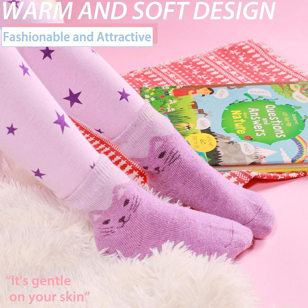 Kids Merino Wool Hiking Socks, Toddlers Boys Girls Crew Boot Socks