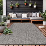 Washable Indoor Outdoor Rug 5x7 Weather Resistant Area Rugs Modern Solid for Porch Deck Balcony Back