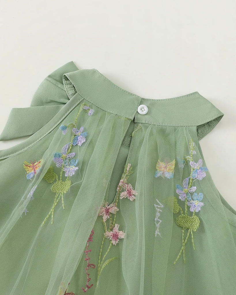 Toddler Girl Tulle Dress Summer Clothes Little Girl Ombre Halter Dress Kids Casual Sundress Toddler Princess Outfits