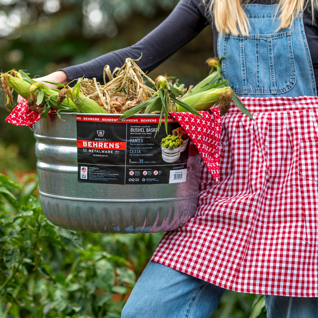 Galvanized Bushel Basket (2 Bushels)