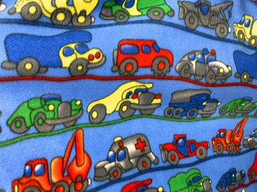 The Cars Anti Pill Premium Fleece Fabric, 60" Inches Wide - Sold by The Yard