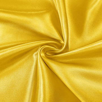 Gold Satin Fabric, 55" Wide, 2 Yards