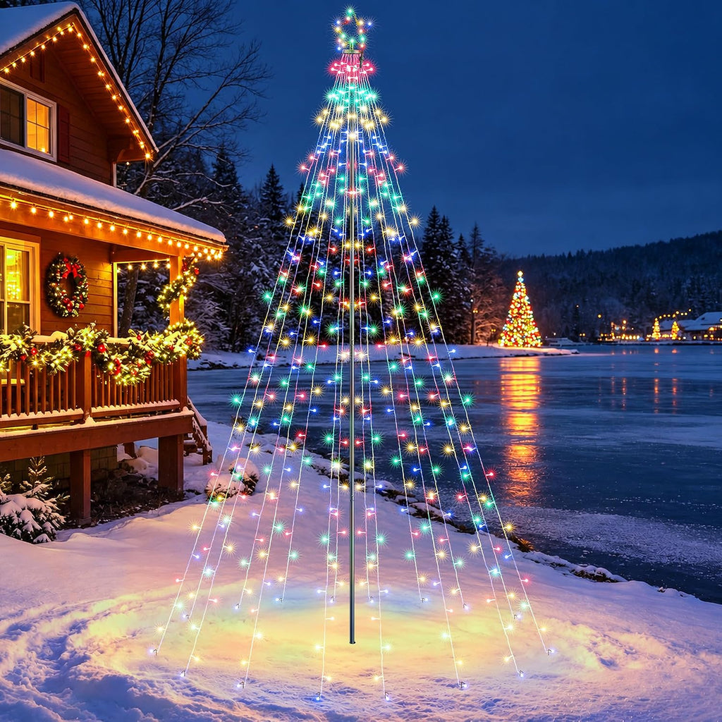 10Ft Color Changing Christmas Tree Lights - Warm to Multicolor