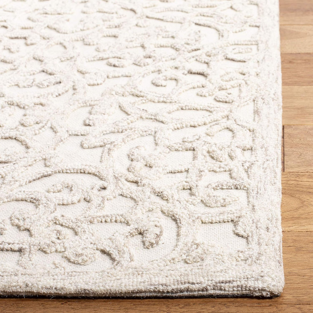 Trace Area Rug - 9' x 12', Camel & Ivory, Handmade Wool