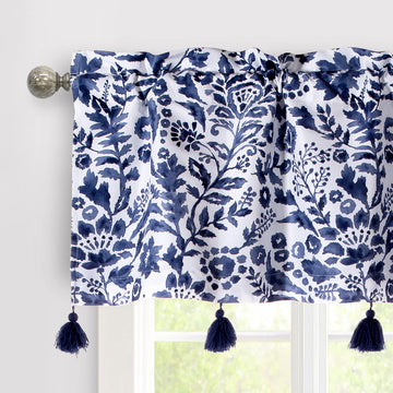 Julia Lined Valance Double Layer Thermal Insulated Room Darkening Blackout Valances 3 Inch Rod Pocket Window Valance