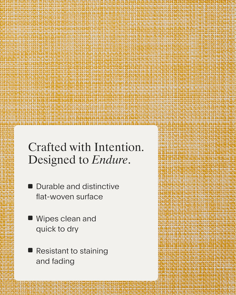 Mini Basketweave Placemats, Woven Rectangle Placemats Set of 4