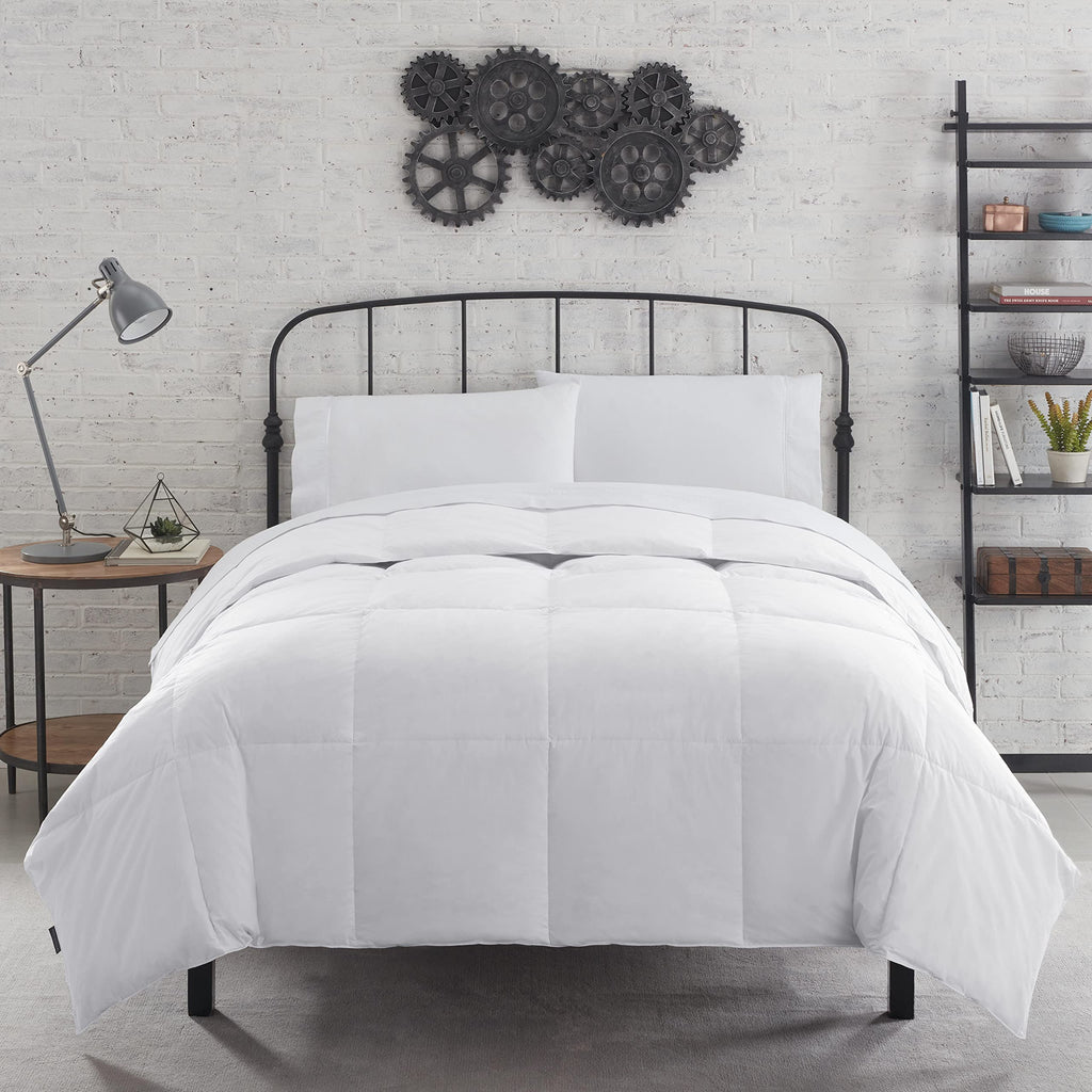 Soft and Natural Breathable Down Feather Fill Bedding Comforter Duvet Insert with 4 Corner Loops for All Season