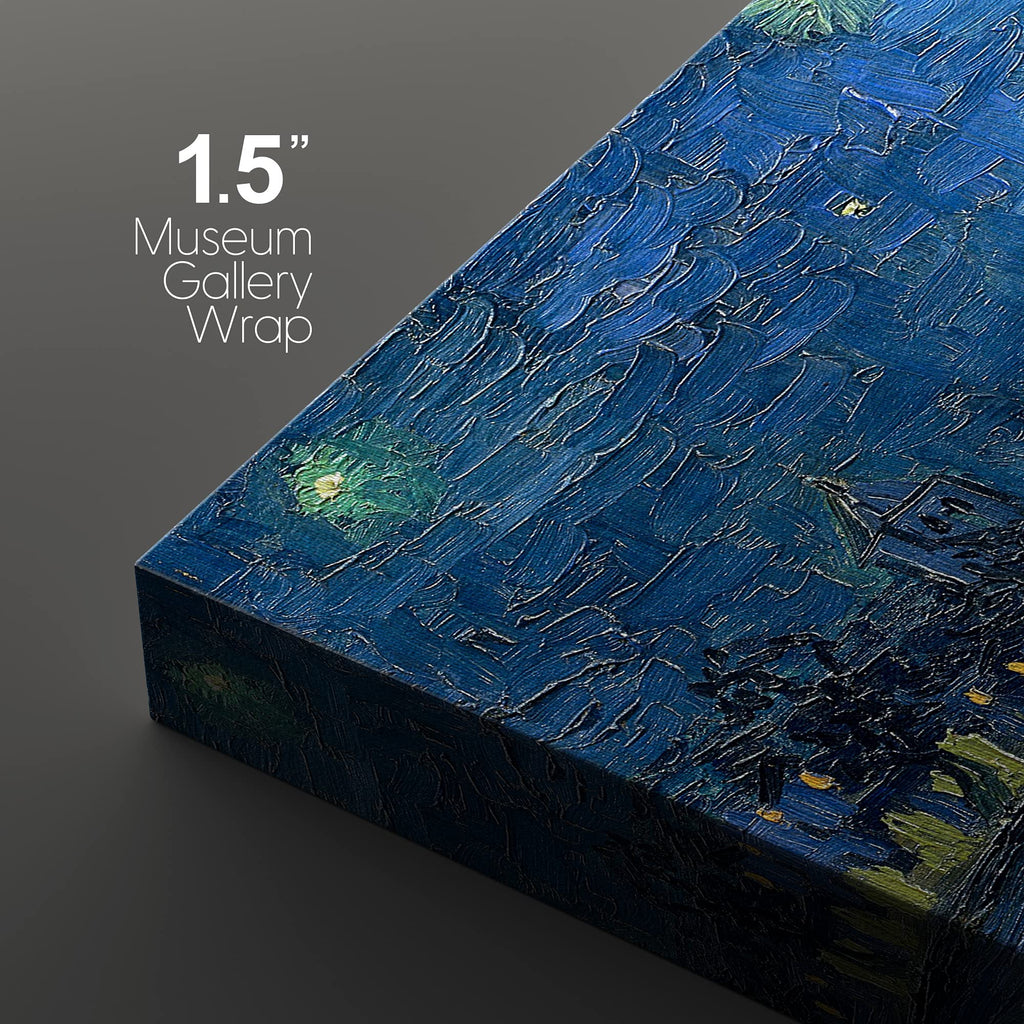 Canvas Print Wall Art Set Starry Night Over The Rhone by Vincent Van Gogh Nature Wilderness Illustrations Fine Art