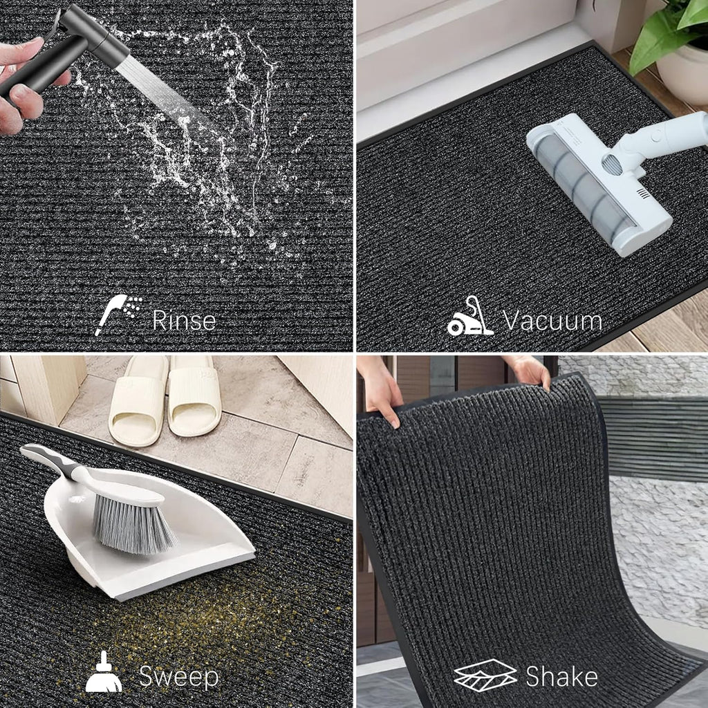 2'x3' Front Door Mat Heavy Duty Indoor Outdoor Door Mat Non-Slip | Doormat Stain and Fade Resistant Commercial Floor