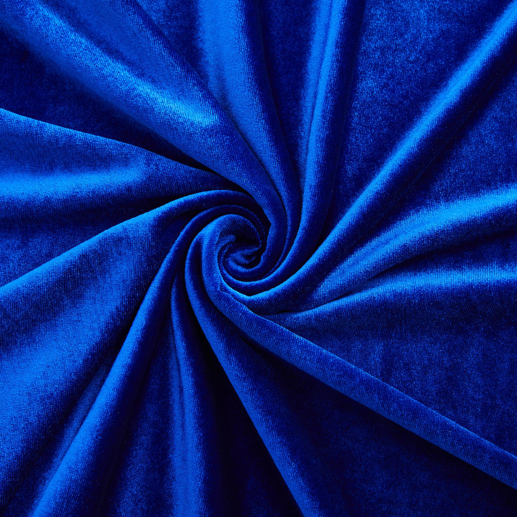 Royal Blue Velvet Fabric by The Yard, 3 Yards, 60" Wide
