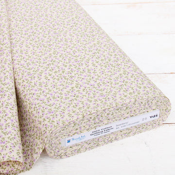 Sevenberry Lavender Rosebud Cotton Quilting Fabric - 3 Yard Cut