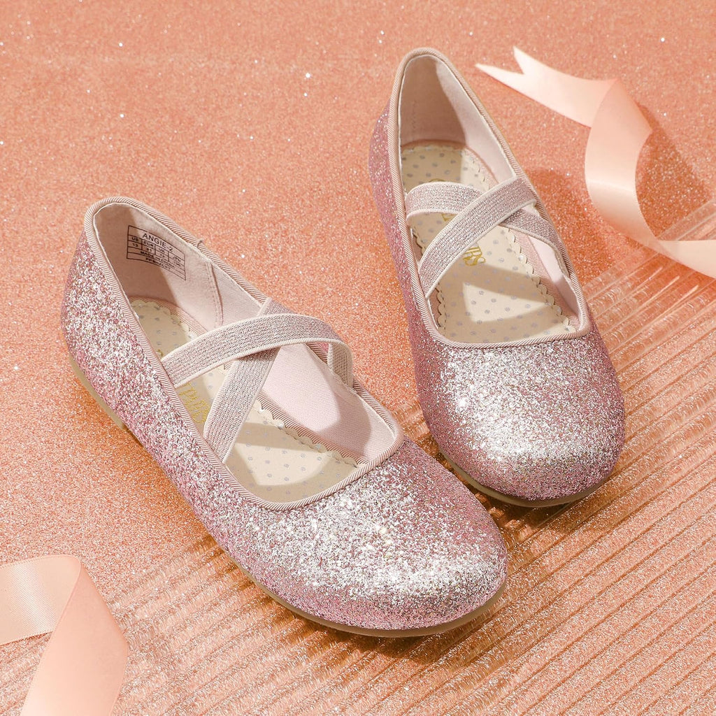 Pairs Girls Ballerina Dress Shoes Mary Jane Flats