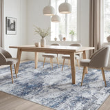 Area Rugs 8x10 Living Room Rugs: Modern Abstract Washable Rug with Non-Slip Backing