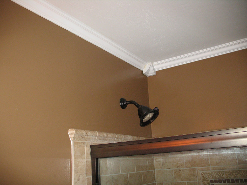 Molding - Polyurethane Crown Moulding Manufactured with a Dense Architectural Compound (Not Styrofoam). Breadth 3". 6