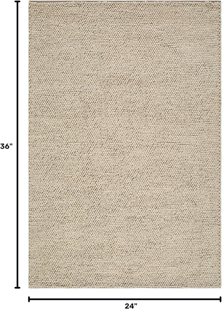 Abercorn Wool Living Room, Bedroom Area Rug - Bohemian Transitional Modern Minimalist Scandinavian - Bubble Weave