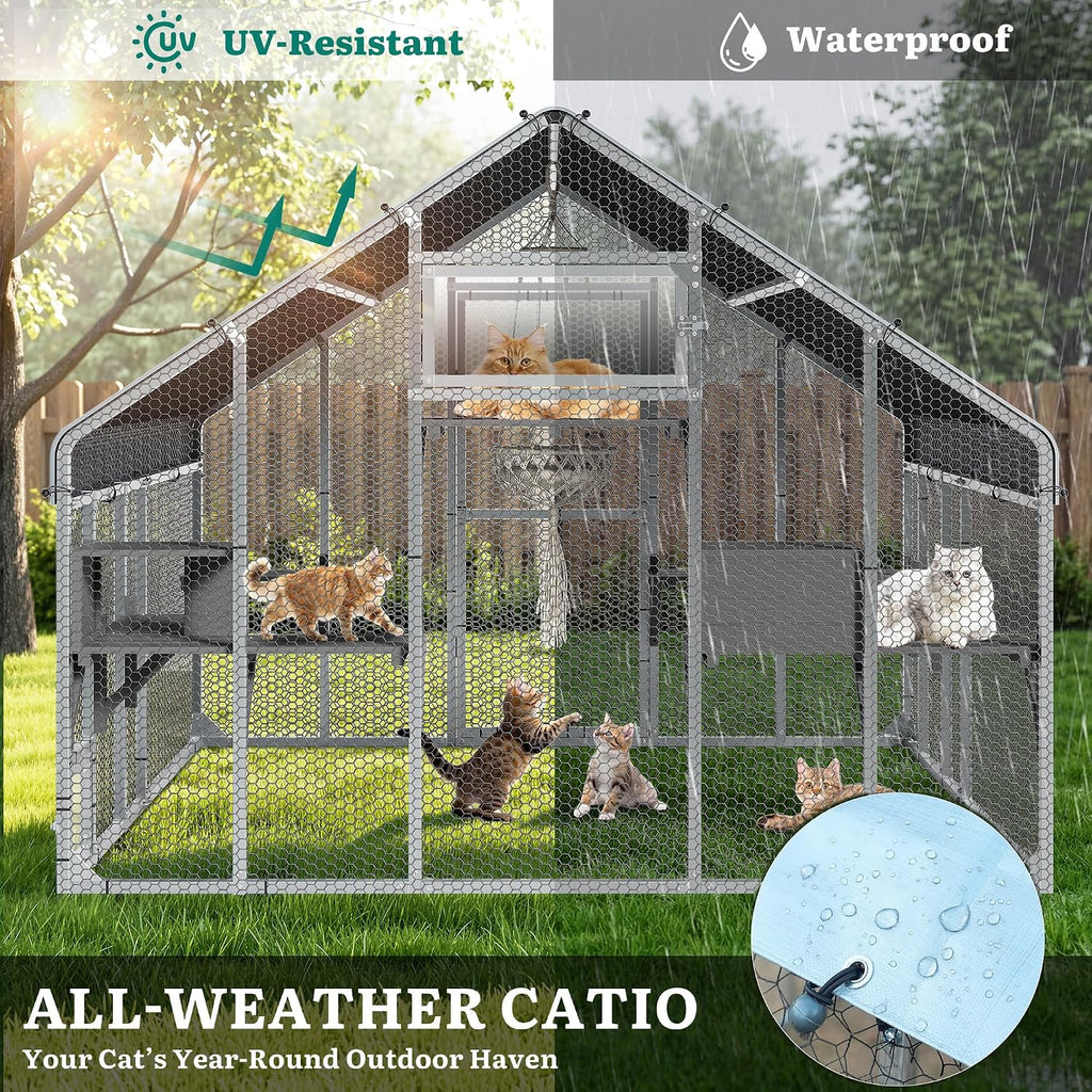 94 Inch Outdoor Cat Enclosure