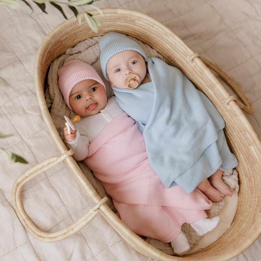 Baby Gift Set - Organic Cotton Newborn Blanket Essentials, Thoughtful Baby Shower & New Baby Gift for Boys & Girls