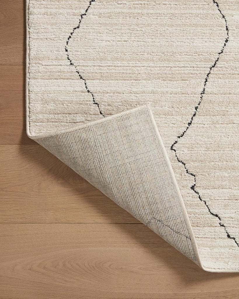 Darby Collection DAR-03 Sand/Charcoal 7'-10" x 10' Area Rug