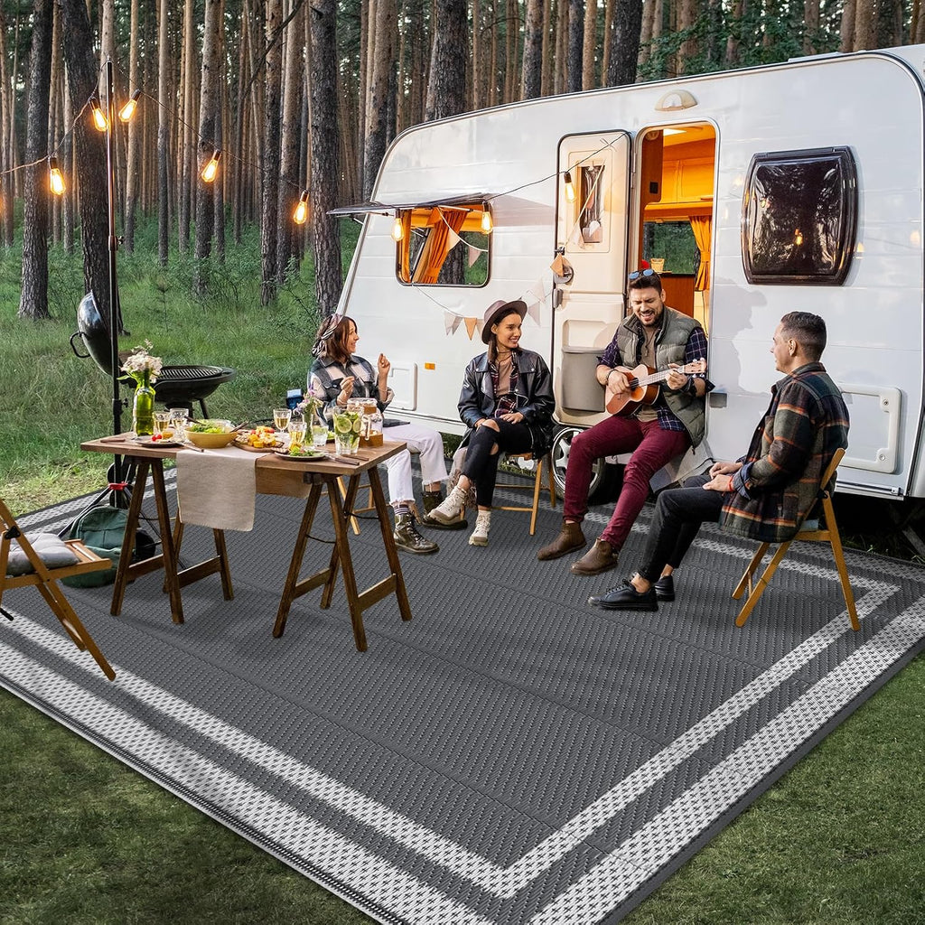 Outdoor Rug Portable Plastic Straw Camping Rugs for Outside RV