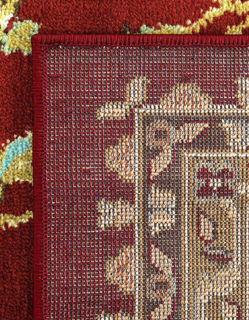 Aditi Collection Rug - 2' 7 x 10' Runner Red Low Rug Perfect s, Large Dining Rooms, Open Floorplans