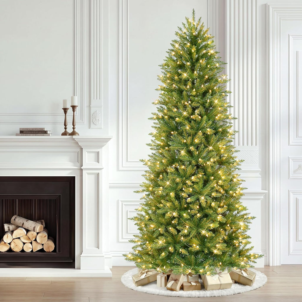 International 7.5ft Pre-Lit Slim Fraser Fir Christmas Tree
