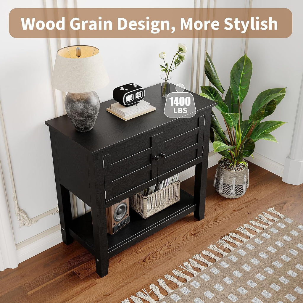 Heavy Duty 20-29 Gallon Aquarium Stand with Charging Station, Magnetic Doors