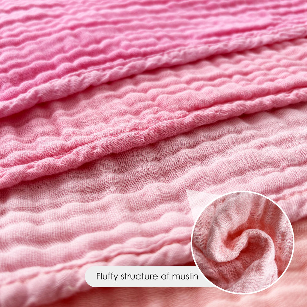 12 Pack Muslin Burp Cloths - Large 20" x 10", Ultra Absorbent 100% Cotton for Baby Drool and Messes - Soft, Gentle