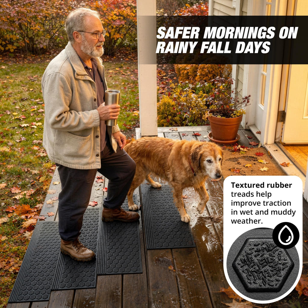 Rubber Outdoor " 4-Pack - Heavy-Duty Non-Slip Rubber