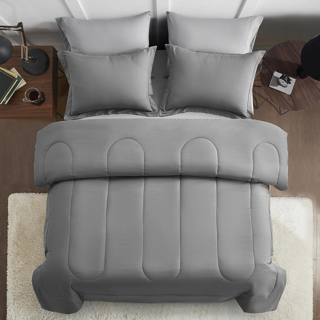 Maple&Stone Full Comforter Set 7 Pieces Bed in a Bag