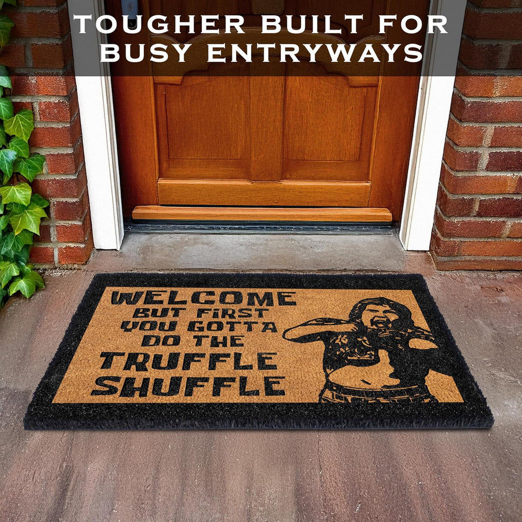 First You Gotta Do The Shuffle Doormat Outdoor 30x17 Inch Funny Welcome Mat | Funny Home Decor, Fan-Inspired Design