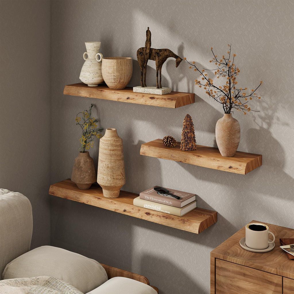 48in Wood Floating Shelves for Wall Mounted, 1Pack|Natural