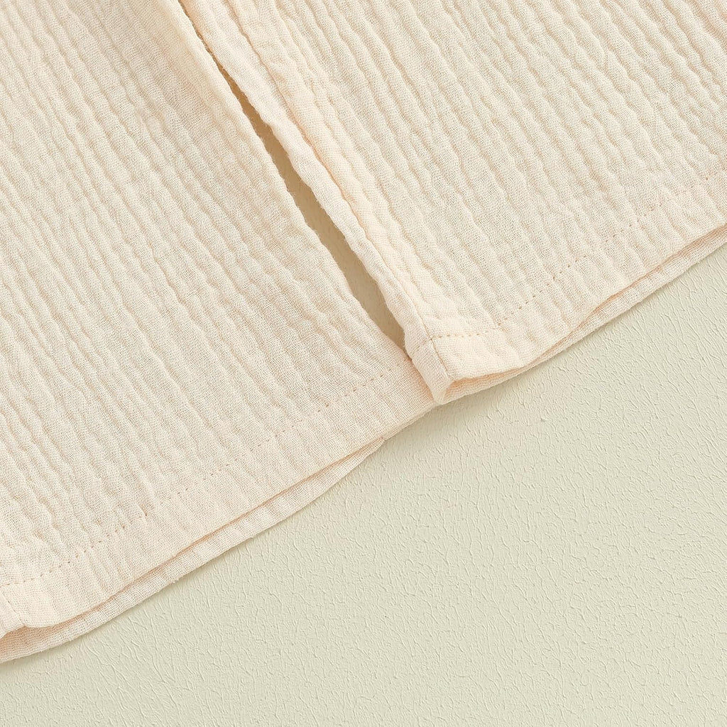 Infant Baby Toddler Girls Clothes Solid Color Sleeveless Camisole Linen Pants Set Baby Summer Outfits