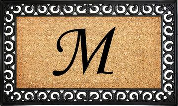 Gabriel Monogram Doormat, 18" x 30" (Letter M)
