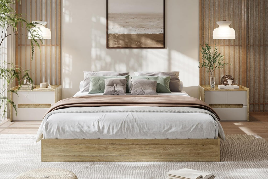 Japanese Style Solid Wood Platform Bed Frame
