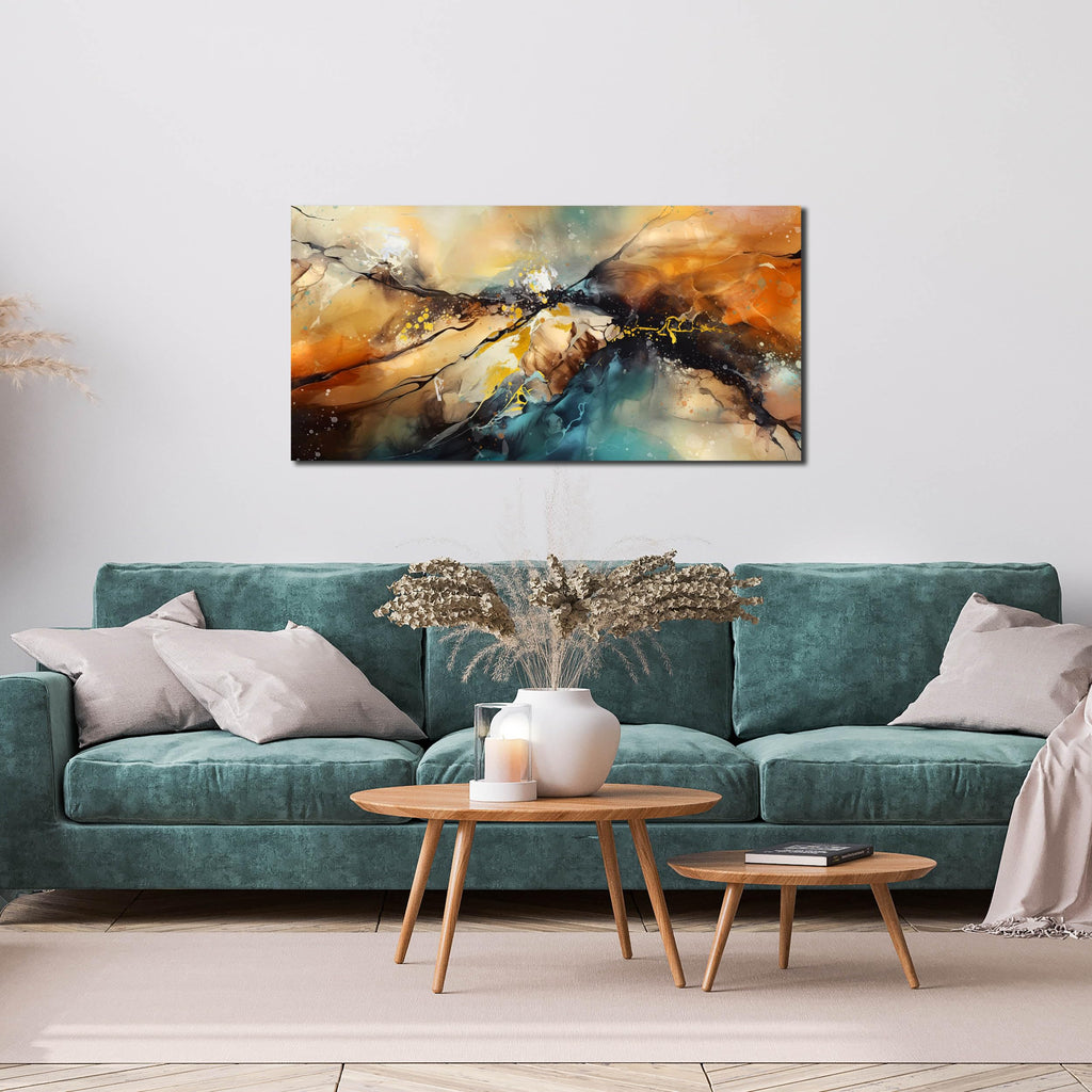 Abstract Paintings Wall Art - Modern Wall Decor Kitchen Room Wall Art Ready to Hang Size 20" x 40"