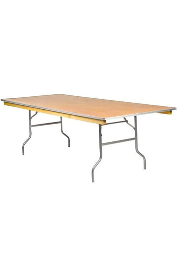 96" x 48" (8 Foot) Rectangle Plywood Folding Table