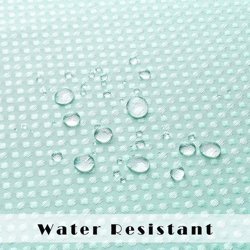 Aqua Ombre Waffle Weave Shower Curtain with Grommets, 70"x72"