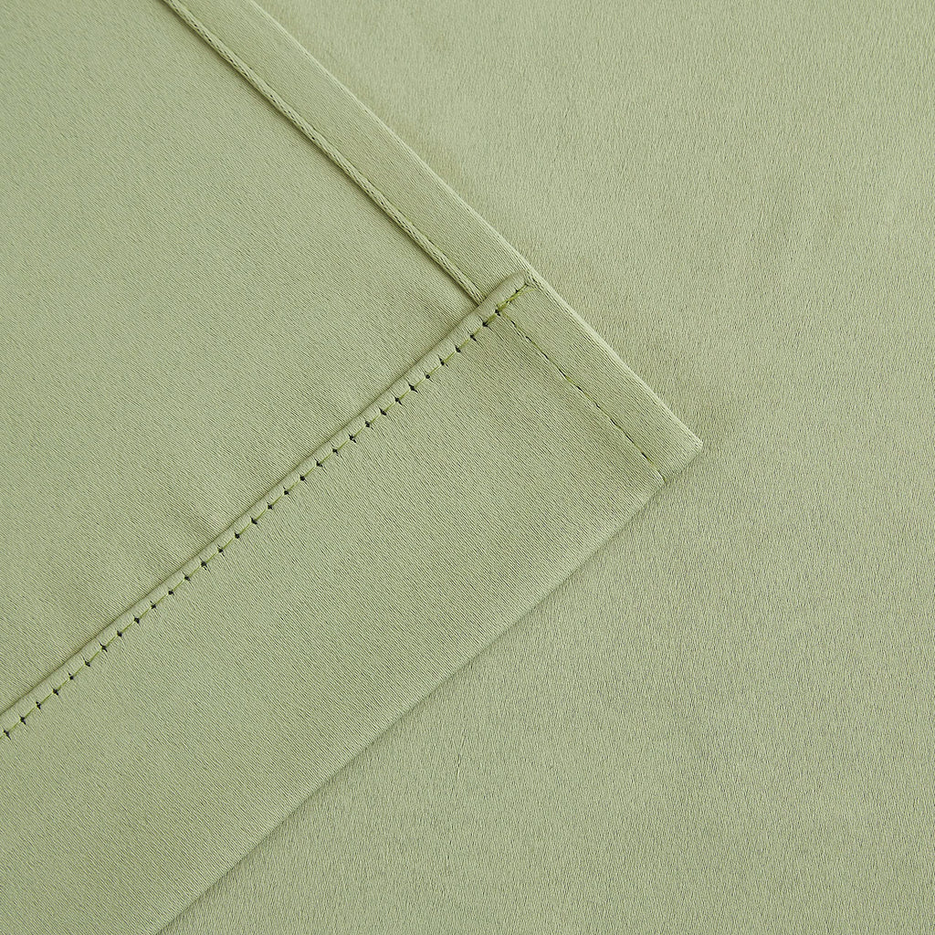 Sage Green Blackout Curtains with Sheer Overlay Mix and Match Double Layer Thermal Insulated Window Panels 84 inch