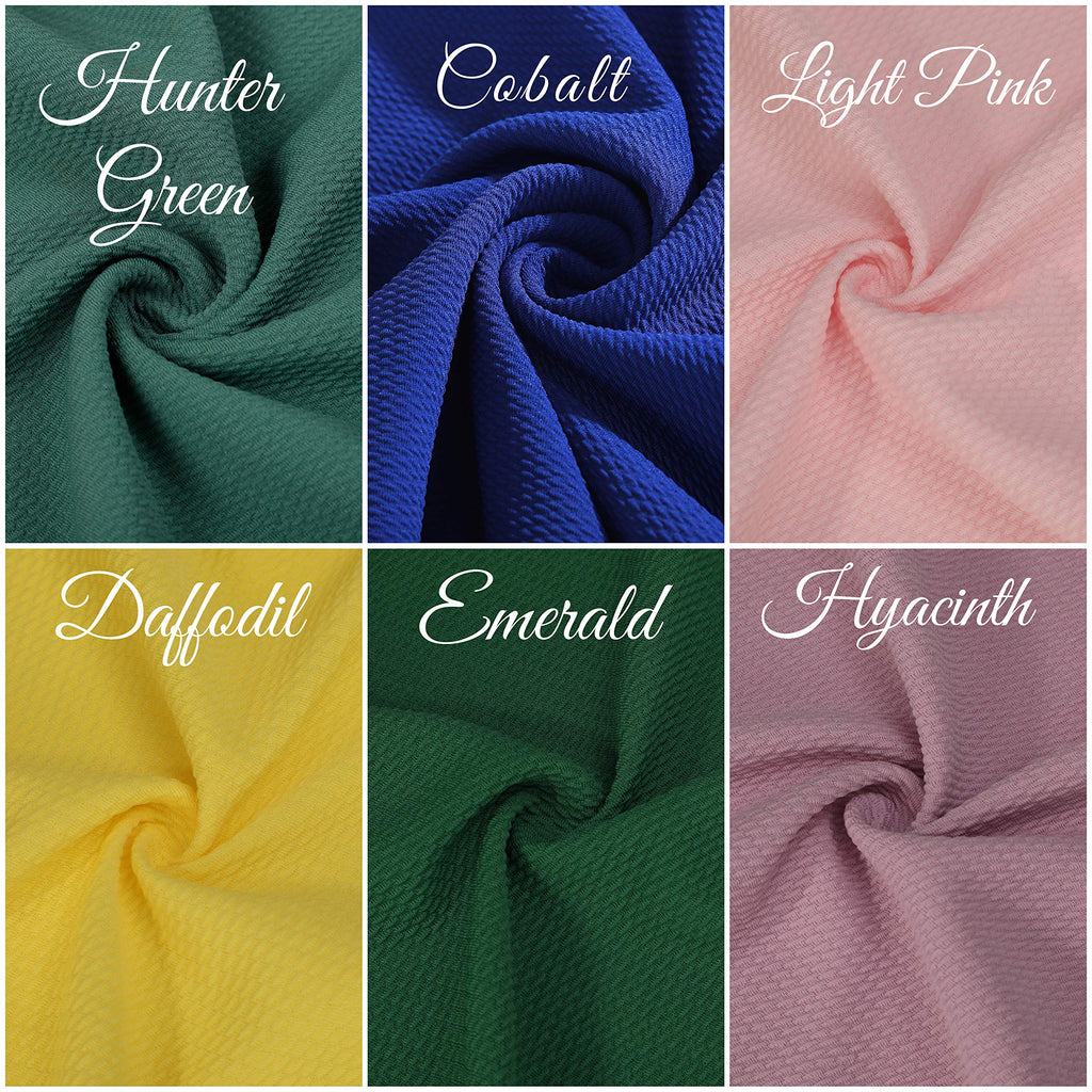 Liverpool Bullet Textured Fabric By the Yard 4 Way Stretch Solid - Yard Thick Knit Jersey Liverpool Fabric for Bows