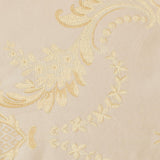 Majestic Damask Design Tablecloth - Beige 60" by 120" Oblong/Rectangle