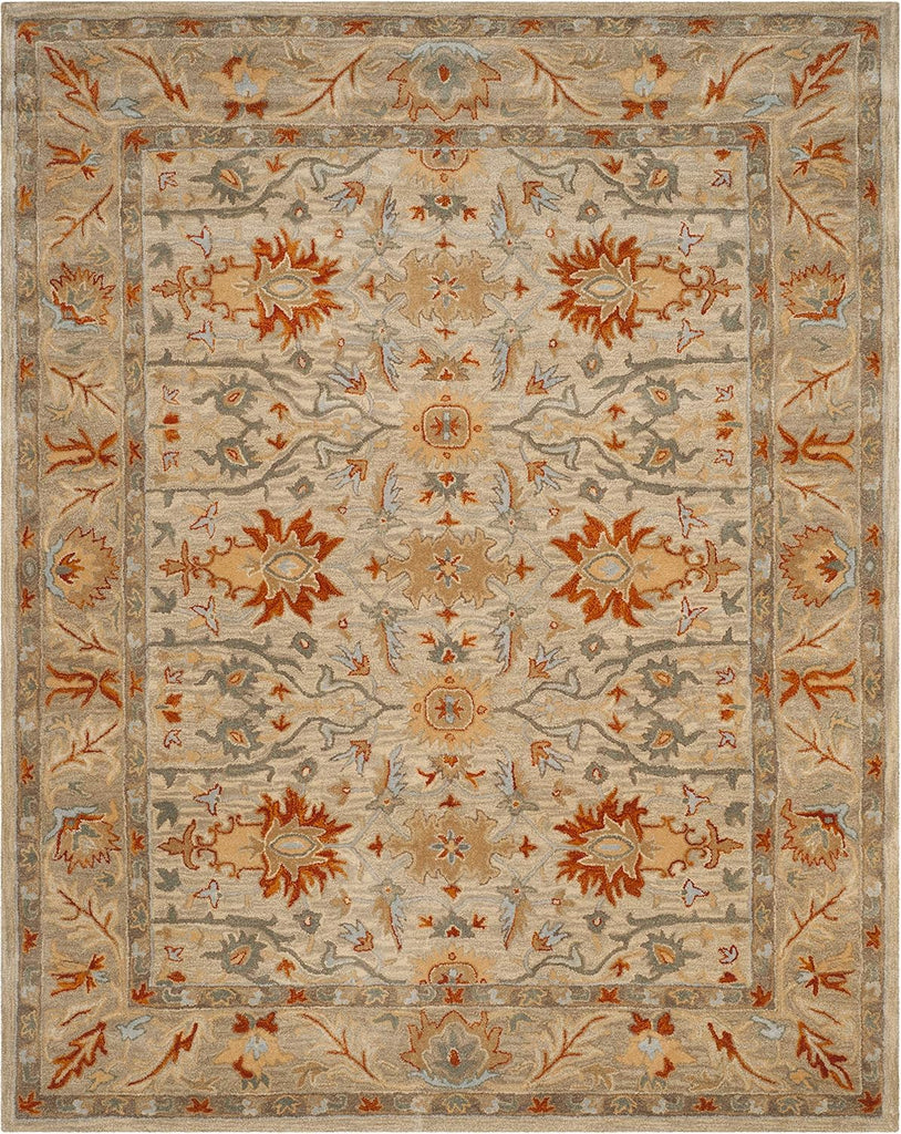 Antiquity Area Rug - 9' x 12', Beige & Multi, Handmade Traditional Oriental Wool