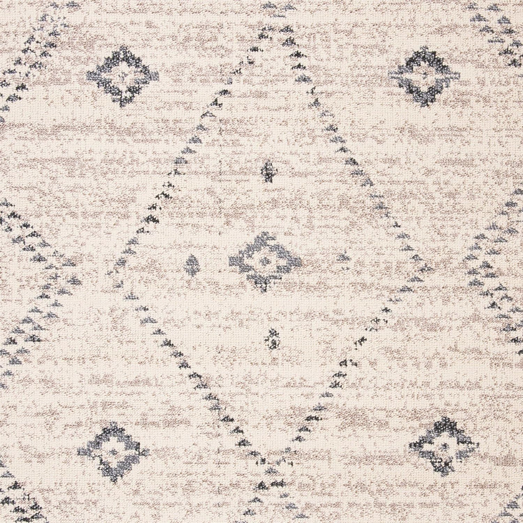Marrakech Collection Accent Rug - 4' x 6', Ivory & Grey, Handmade Moroccan Boho Tribal Tassel, Ideal for High Traffic