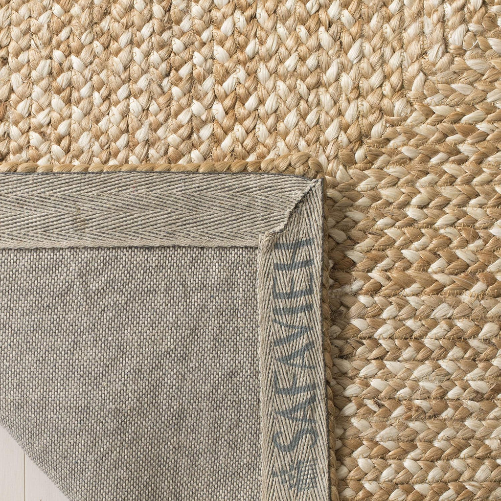 Natural Fiber Collection Area Rug - 6' x 9', Natural & Ivory, Handmade Farmhouse Boho Coastal Rustic Jute, Ideal for