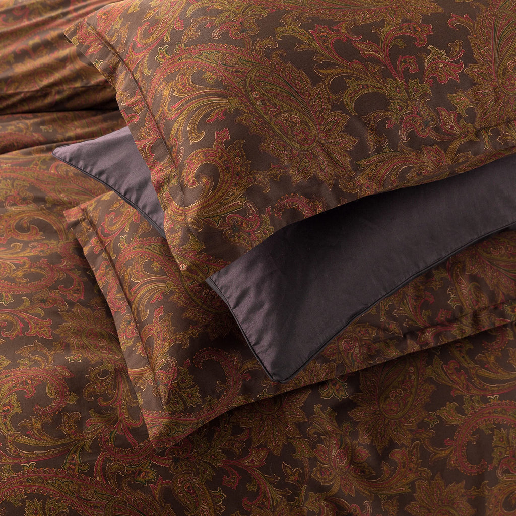 Classical Paisley Duvet Cover 3pc Set Bohemian Bedding Boteh Damask Medallion Egyptian Cotton Sateen Luxury