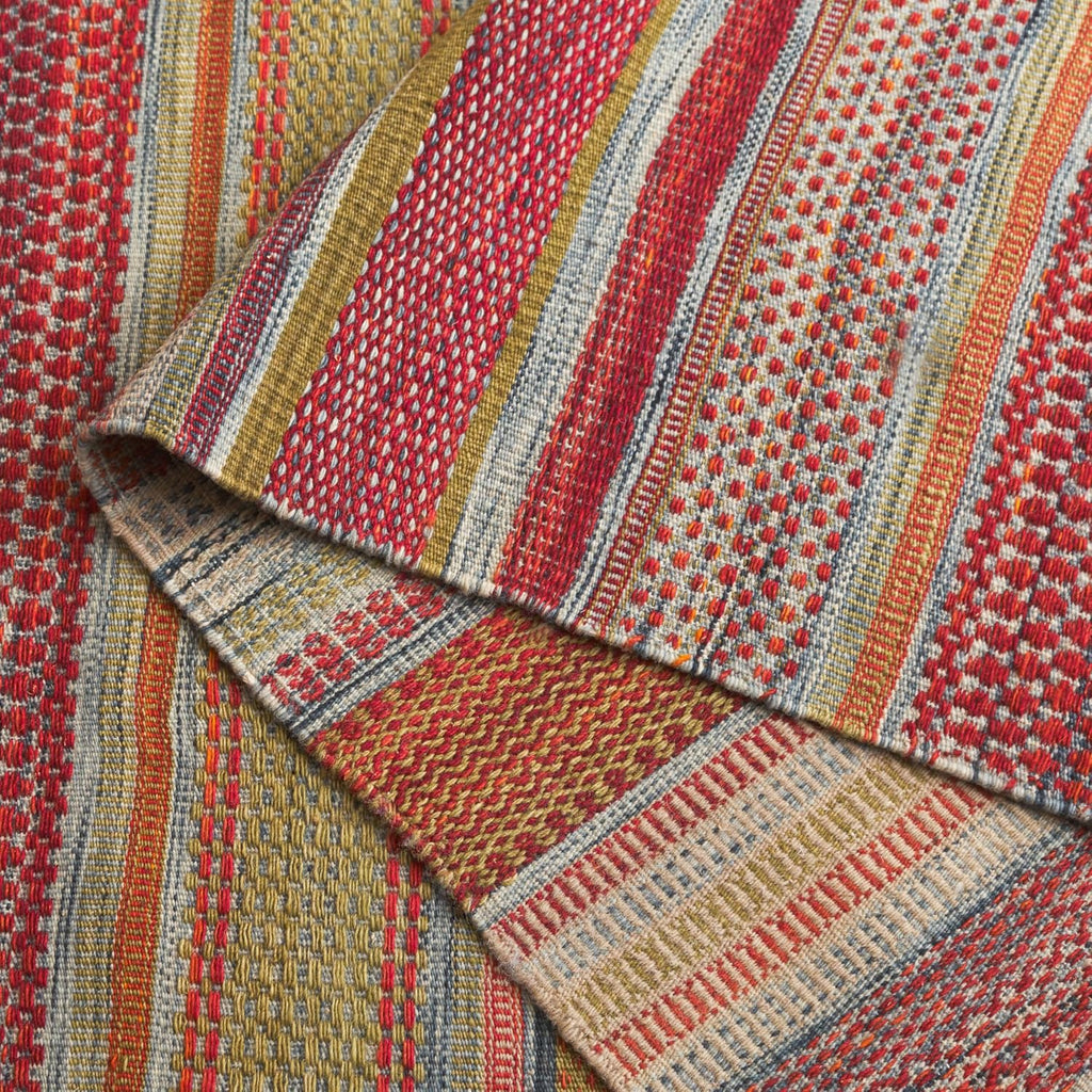 Striped Kilim Collection Beige STK311A Handmade Flatweave Wool Area Rug