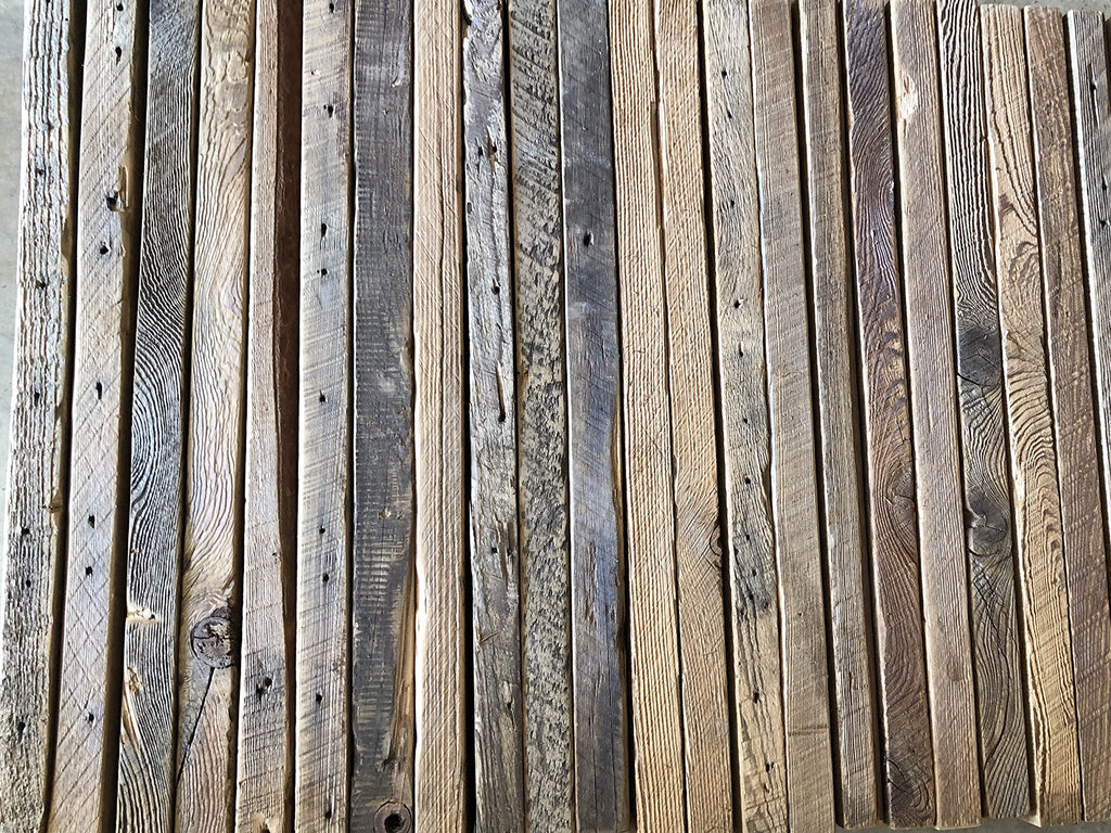 Deep Floating Shelves | Reclaimed Barn Plank Deep Floating Shelves with Low Profile Brackets | High Weight Capacity