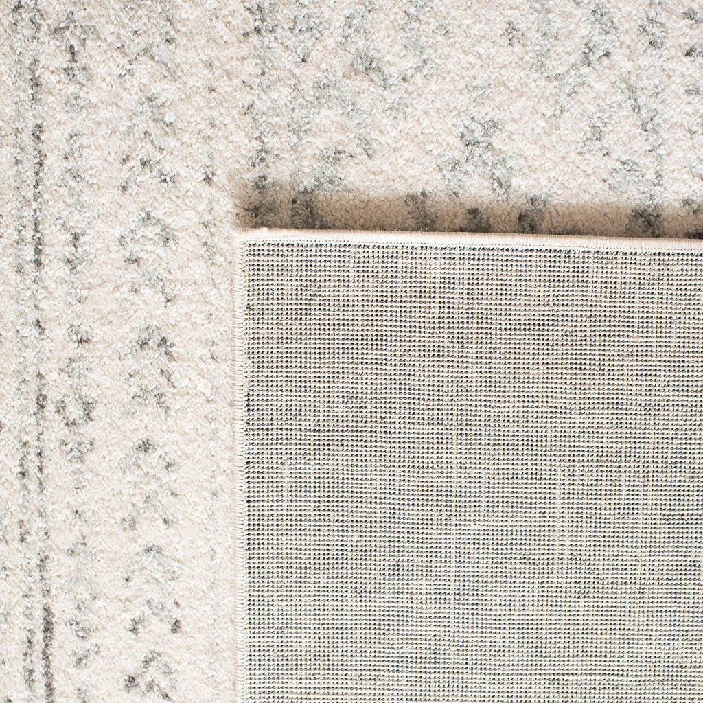 Area Rug 12x15 - Tulum - Large - Ivory & Grey, Moroccan Boho Tribal Design, Non-Shedding & Easy to Clean