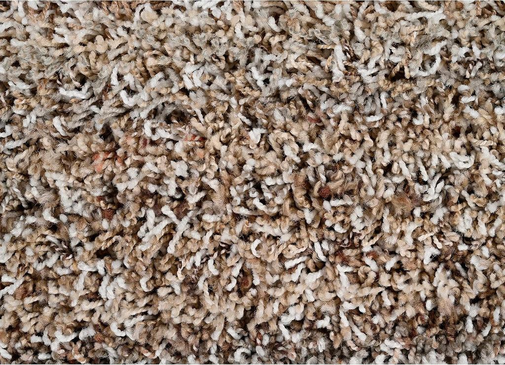 Striped Shag Non-Slip Recycled Multi-Color Area Rug - Modern, Stain-Resistant, Ideal s & High-Traffic Areas